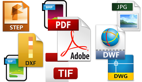 PDF, DXF, DWG, ...